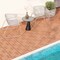 Costway 18/36 PCS Interlocking Deck Tiles 12" x 12" Waterproof All Weather Flooring Covering Brown